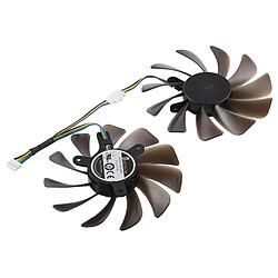 Wewoo Ventilateur de refroidissement DC 12V 0.5A 4 broches femelle ordinateur bureau radiateur CPU, diamètre: 9.5mm, paires