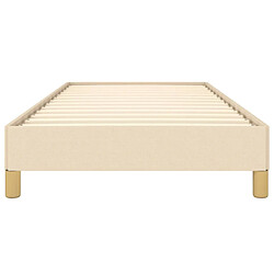 Acheter vidaXL Cadre de lit sans matelas crème 80x200 cm tissu