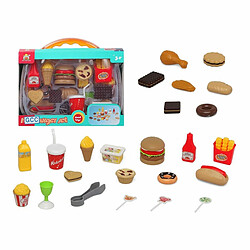 BigBuy Fun Ensemble de jouets Burger Set (28 x 20 cm)