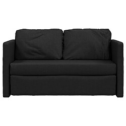 Acheter vidaXL Canapé-lit 2 en 1 noir 112x174x55 cm tissu