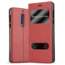 Cadorabo Coque Nokia 5 2017 Etui en Rouge