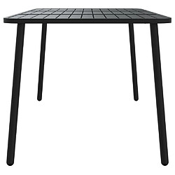 Avis vidaXL Table de jardin anthracite 165x80x71 cm acier