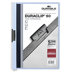 Dossier de Portefeuilles Durable Duraclip 60 Bleu Transparent A4 25 Pièces