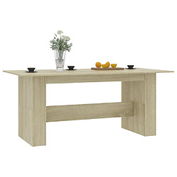 Avis Maison Chic Table de salle à manger,Table à dîner Chêne sonoma 180x90x76 cm Aggloméré -GKD99891