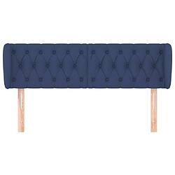 Avis Maison Chic Tête de lit scandinave avec oreilles,meuble de chambre Bleu 147x23x78/88 cm Tissu -MN16725