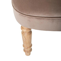 Avis Atmosphera, Createur D'Interieur Fauteuil Velours Crapaud Taupe - Atmosphera