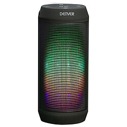 Totalcadeau Enceinte Bluetooth Sans Fil avec lumiere LED multicouleur 1200 mAh 6W Noir pas cher