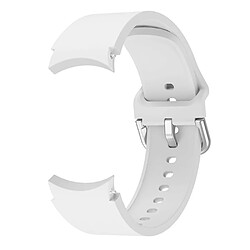 Bracelet en silicone couleur blanc pour votre Samsung Galaxy Watch4 40mm/Watch4 44mm