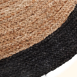 Atmosphera, Createur D'Interieur Tapis rond en jute Scandi - Diam. 120 cm - Noir pas cher