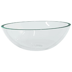 vidaXL Lavabo Verre 50x37x14 cm Transparent