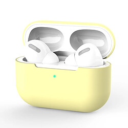 Wewoo Coque Pour AirPods Pro 3 Housse de protection en silicone écouteurs sans fil boucle jaune