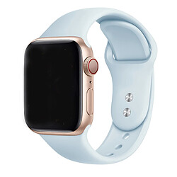 Bracelet En Silicone Lisse Phonecare Compatible avec Apple Watch Series 10 - 42mm - Bleu Claro