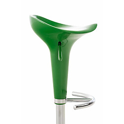 Acheter Decoshop26 Tabouret de bar design en plastique vert hauteur réglable pivotant 10_0000717