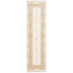 Vidal Tapis de couloir en laine 300x81 beige Darya