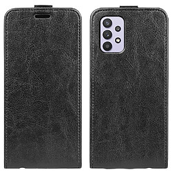 Coque en TPU + PU texture crazy horse, fermeture magnétique avec porte-carte noir pour votre Samsung Galaxy A53 5G