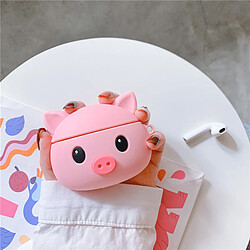 GUPBOO Airpods Coque Housse Étui Protecteur Compatible pour AirPods1/2-fille mignonne dessin animé cochon rose mignon