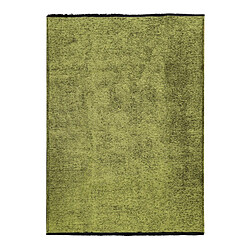 Thedecofactory VENICE - Tapis en coton et polyester lavable tissé plat vert 120x170