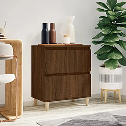 Maison Chic Buffet,Meuble de Rangement,commode pour salon,Cuisine Chêne marron 60x35x70 cm Bois d'ingénierie -MN70173