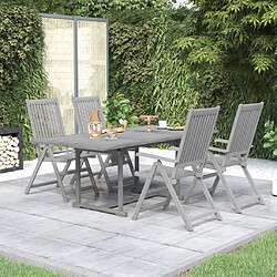 Maison Chic Ensemble de salle à manger de jardin 5 pcs,Table et chaises d'extérieur Bois d'acacia massif -GKD269455