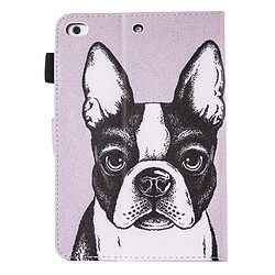 Avis Wewoo Coque pour iPad mini 4/3/2/1 Peinture BullChien Motif Horizontal Housse en cuir Flip avec titulaire et portefeuille fentes cartes fente stylo