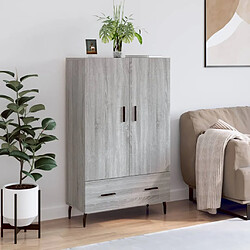 vidaXL Buffet haut sonoma gris 69,5x31x115 cm bois d'ingénierie