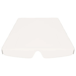 Avis vidaXL Toit de rechange de balançoire blanc 150/130x105/70 cm