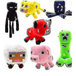 Universal Minecraft peluche jouet rampant câlin animal peluche douce cadeau enfant 7 pièces