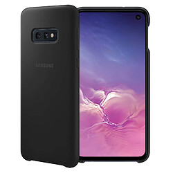 Samsung Coque Galaxy S10e Silicone Semi-rigide Ultra-fine Compatible QI Original - Noir