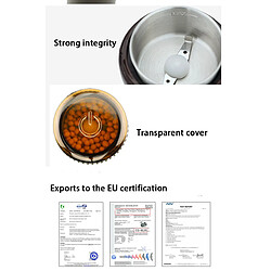 Acheter Universal Moulin à épices à café électrique Fabricant de lames en acier inoxydable Moulin à légumineuses Médecine à base de plantes Café Modeld Maison Artisanat allemand | Moulin à café artisanal