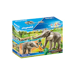 Playmobil® PLAYMOBIL - 70324 - Elephant et soigneur