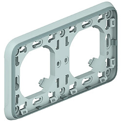 Legrand plaque d'encastrement plexo 2 postes horizontal (composable)