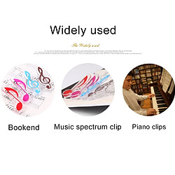 Acheter Wewoo 10 PCS PP Matériel En Acier Inoxydable Printemps Musique Note Forme Livre Clip Deluxe Page Titulaire, Livraison Couleur Aléatoire