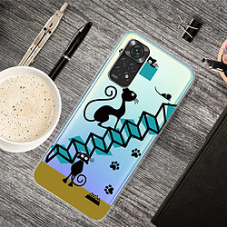 Coque en TPU antichoc deux chats pour votre Xiaomi Redmi Note 11 Pro 5G (Qualcomm)/Redmi Note 11 Pro 4G (MediaTek)