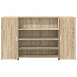 Acheter vidaXL Bureau réception chêne sonoma 180x50x103,5 cm bois d'ingénierie