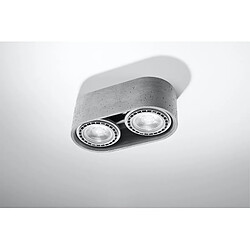 Sollux Downlights doubles montés en surface Oval Grey GU10