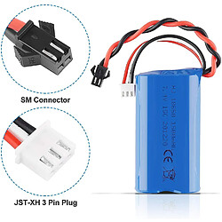 Acheter Batterie Lipo 1500mAh 7.4V 2S | Compatible avec Rc Toys U12A S033G Q1 H101 | Connecteur SM-2P | Durée prolongée