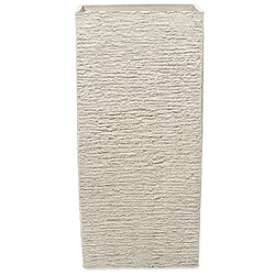 Beliani Pot de fleurs beige 40 x 40 x 81 cm GAZA