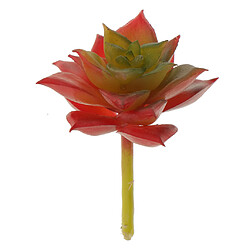 Artificial Succulent Réel Tactile Lotus Fleur Plante Herbe 7cm Rouge