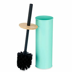 Berilo Brosse de salle de wc Menthe Métal Bambou Plastique 9,5 X 27 X 9,5 cm (6 Unités)