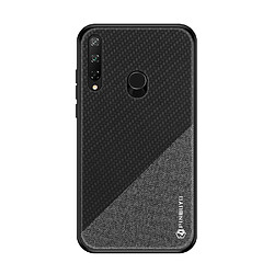 Coque en TPU + PU noir pour votre Huawei P40 lite E/Y7p