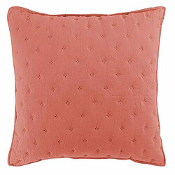 Paris Prix Housse de Coussin Mellow 60x60cm Terracotta & Blanc