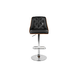 Acheter Beliani Tabouret rotatif Set de 2 Cuir PU Noir VANCOUVER