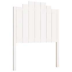 vidaXL Tête de lit Blanc 81x4x110 cm Bois massif de pin