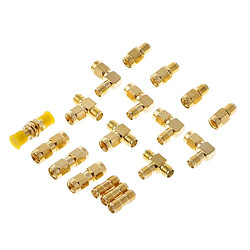 Wewoo 18 PCS / Set SMA Male Female Connector Kit Antenna Plug Converter Coaxial Adapter Set