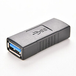 Wewoo Câble USB USB 3.0 Type A Femelle vers A Connecteur AF Adaptateur Convertisseur Extender pour Ordinateur Portable Noir