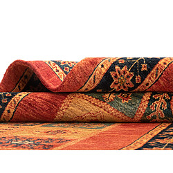 Avis Vidal Tapis de couloir en laine 202x84 rouge Kashkuli