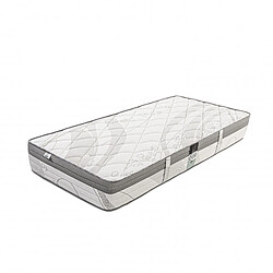 LUXURY LITERIE Matelas ViscoPlus, 26 cm, mousse haute densité, ferme, face été/hiver + 1 oreiller + couette, 90x190cm