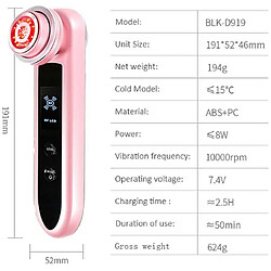 Avis Chrono Appareil de beauté, appareil de beauté liftant et raffermissant, appareil de beauté de rajeunissement de la peau, compression de massage facial à photons et à chaud et à froid(Rose)