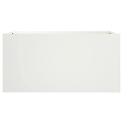 Acheter vidaXL Jardinière blanc 62x30x29 cm acier