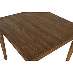 Avis Pegane Table à manger, table de repas en bois coloris naturel - longueur 90 x profondeur 90 x Hauteur 80 cm